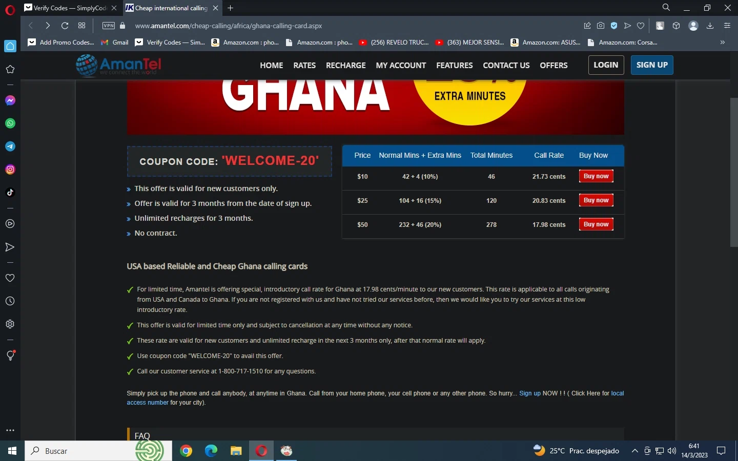 Amantel checkout page showing Amantel coupon code box | Screenshot taken by SimplyCodes community member on Mar 14, 2023