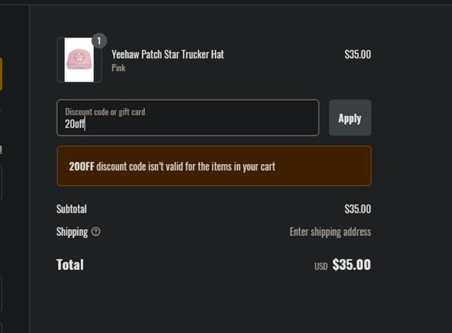Amazing Lace checkout page showing Amazing Lace discount code box | Screenshot taken by SimplyCodes community member on Feb 28, 2025