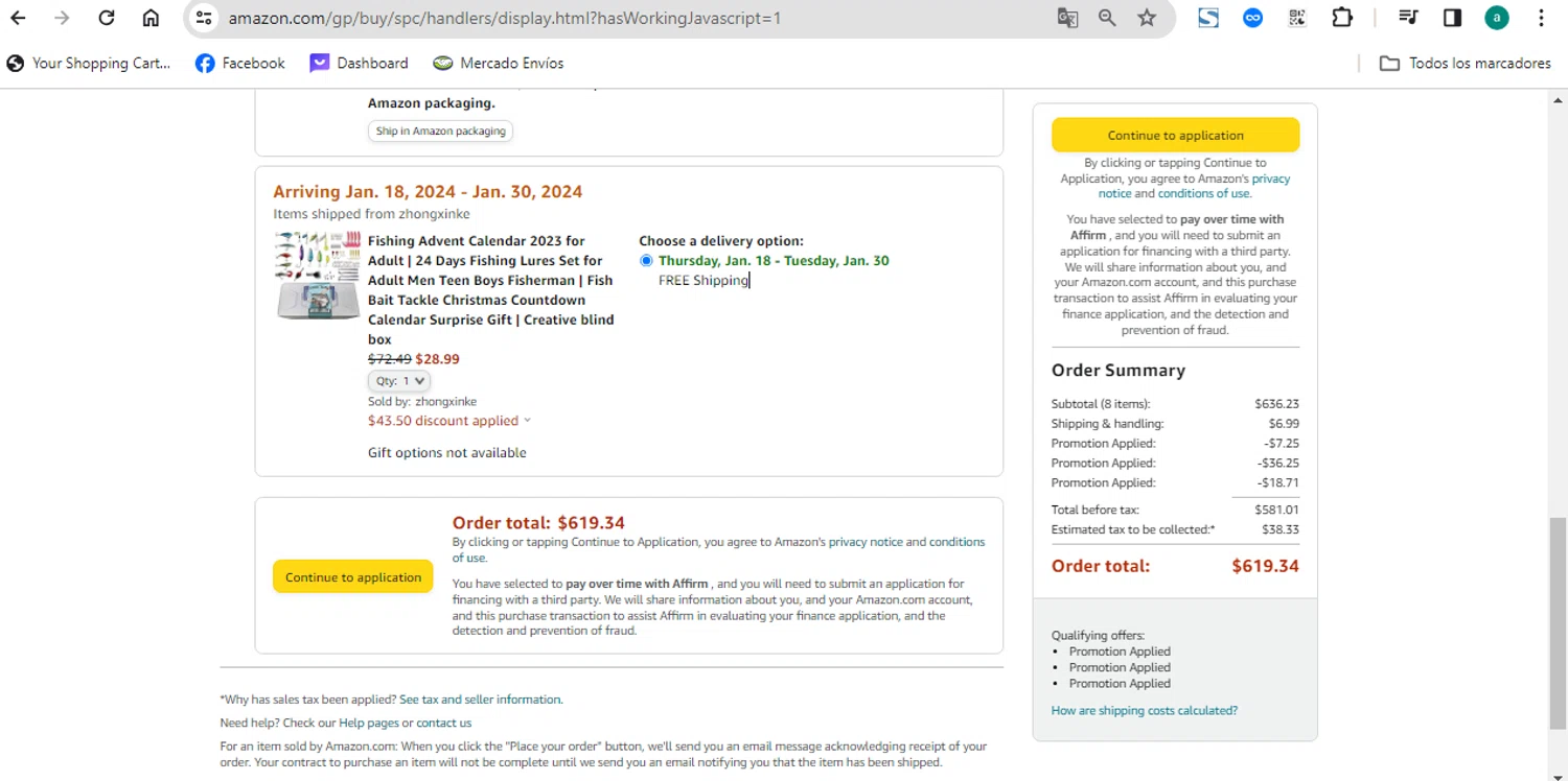 Amazon Pharmacy checkout page showing Amazon Pharmacy discount code box | Screenshot taken by SimplyCodes community member on Dec 24, 2023