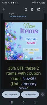 Ambari Nutrition coupon verification screenshot