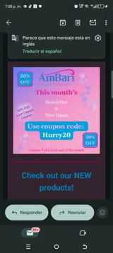 Ambari Nutrition coupon verification screenshot