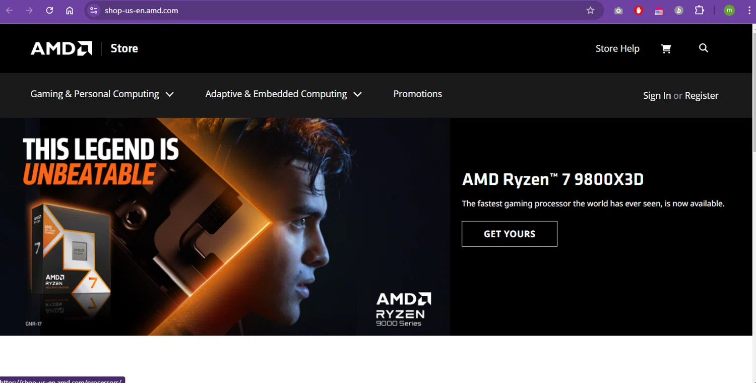 AMD checkout page showing AMD coupon code box | Screenshot taken by SimplyCodes community member on Nov 15, 2024