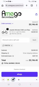 FIRST50 coupon verification screenshot