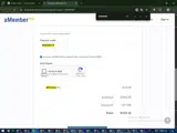 aMember Professional coupon verification screenshot