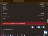 Amentara coupon verification screenshot