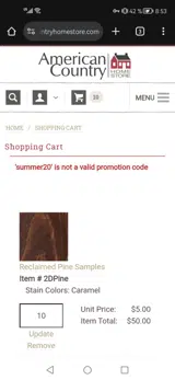 summer20 coupon verification screenshot