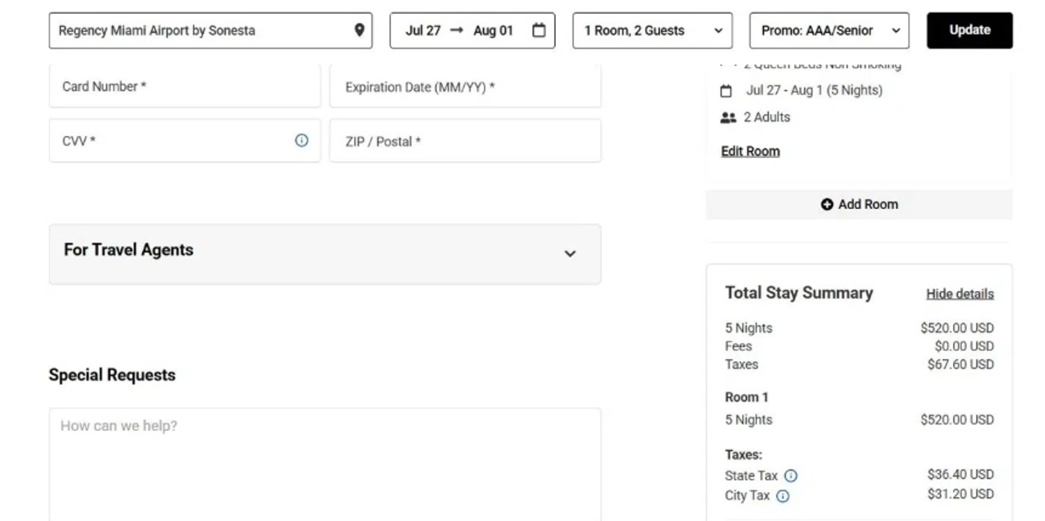 Americas Best Value Inn coupon code screenshot showing code AAA/Senior applied at Americas Best Value Inn checkout page. Uploaded by SimplyCodes community member La_Cara_Mia on Sep 23, 2025