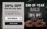 LEATHER20 coupon verification screenshot