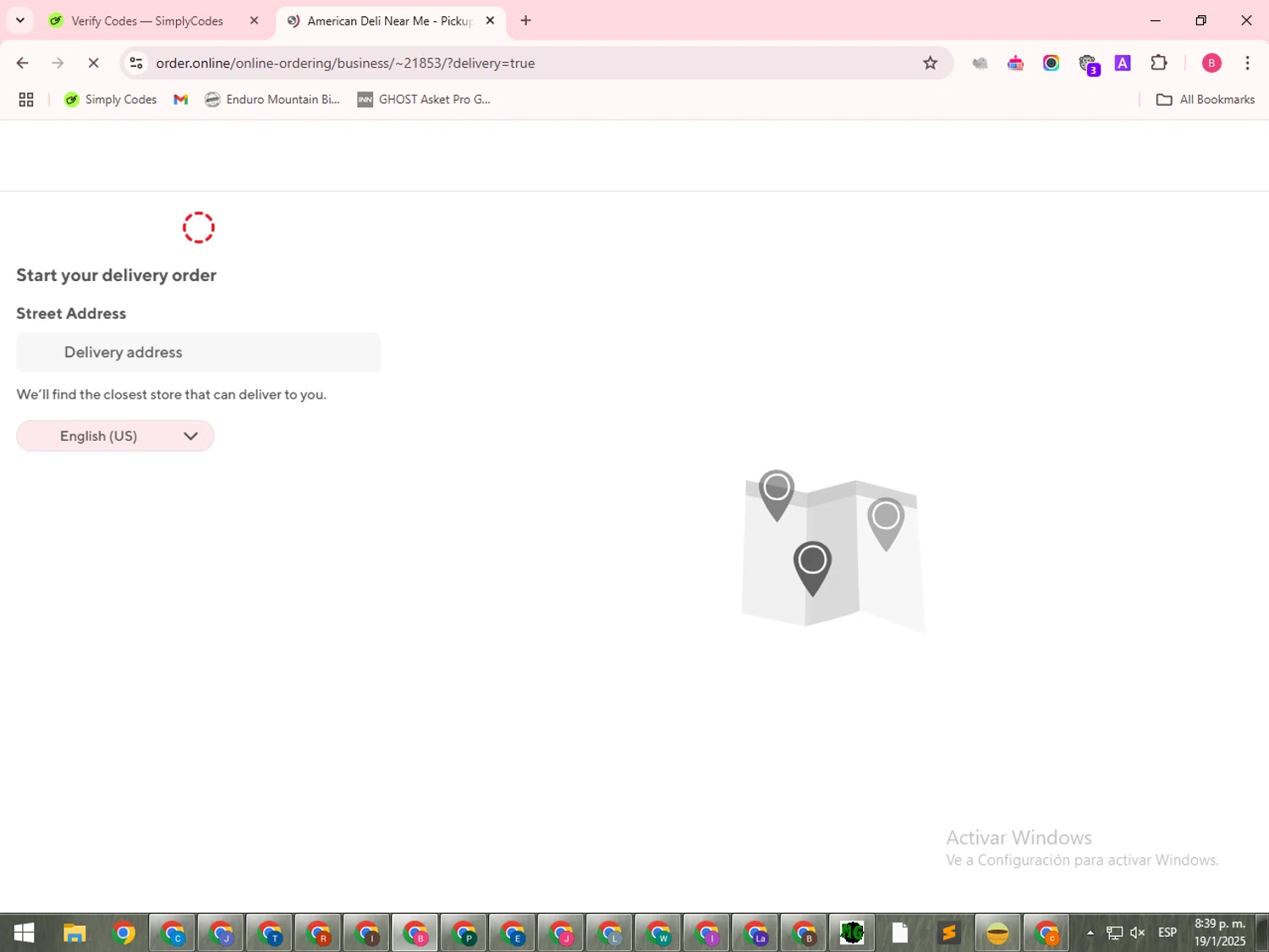 American Deli checkout page showing American Deli promo code box | Screenshot taken by SimplyCodes community member on Jan 20, 2025