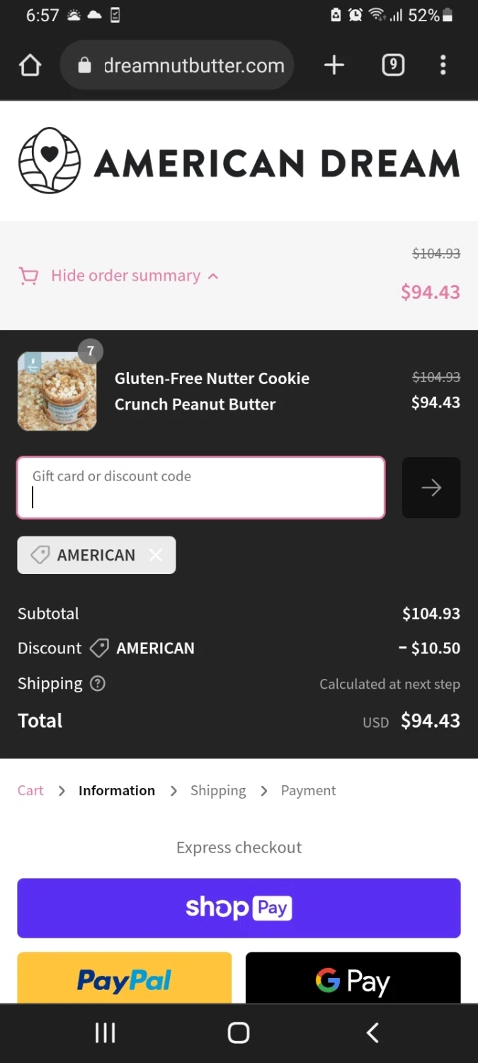 American Dream Nut Butter Coupons 10 Off September 2024