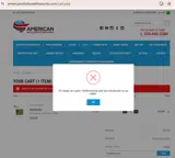 American Wholesale Fireworks coupon verification screenshot