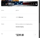 TRUMP coupon verification screenshot