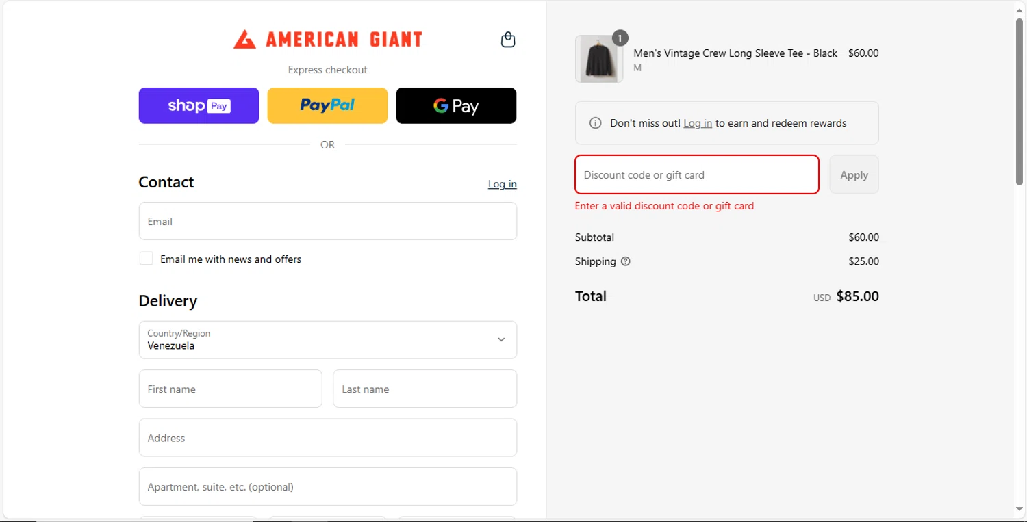 American Giant promo code screenshot showing code Buy3+ applied at American Giant checkout page. Uploaded by SimplyCodes community member MagnificentVirtuoso8433 on Aug 23, 2025