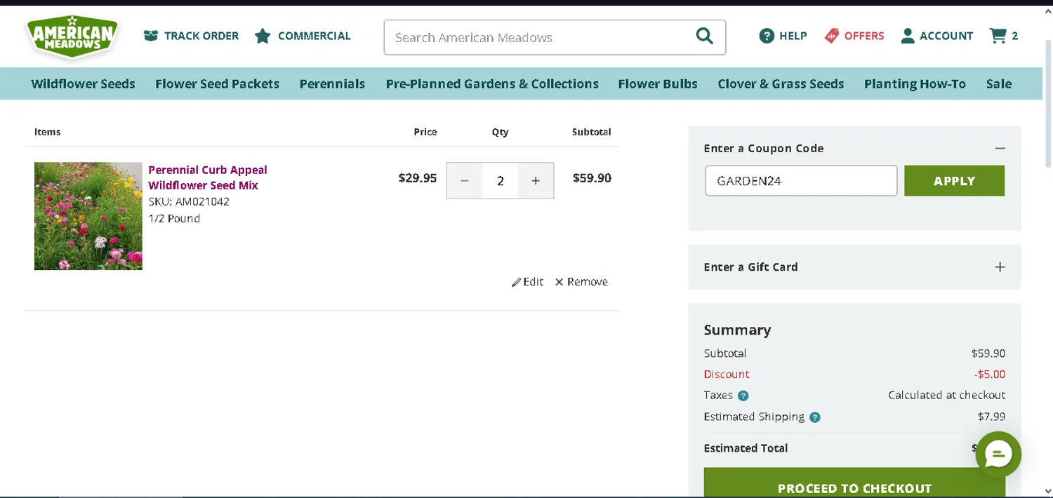 American Meadows Coupons 5 Off October 2024