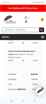 Reset30 coupon verification screenshot
