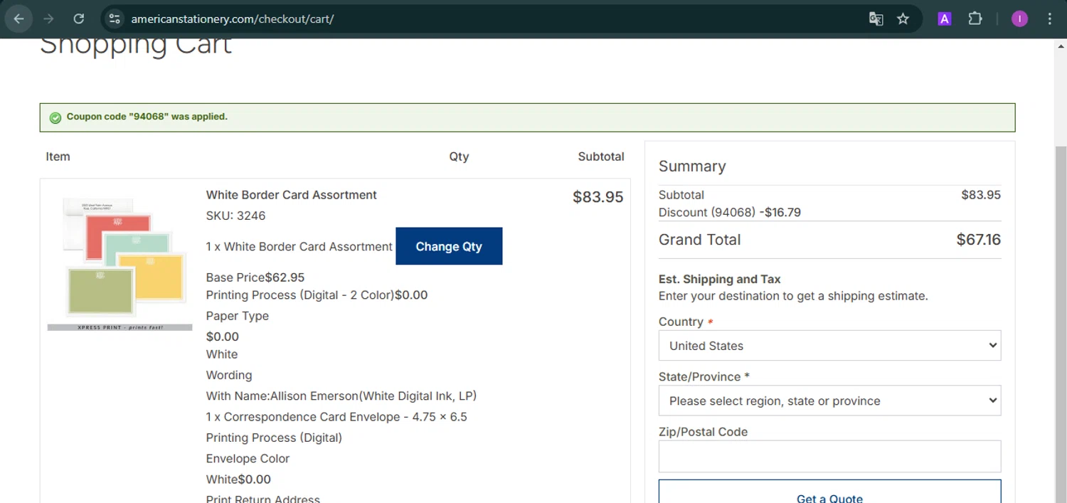 American Stationery Coupon Codes 10 Off January 2025