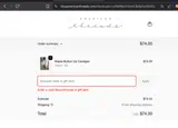 American Threads coupon verification screenshot