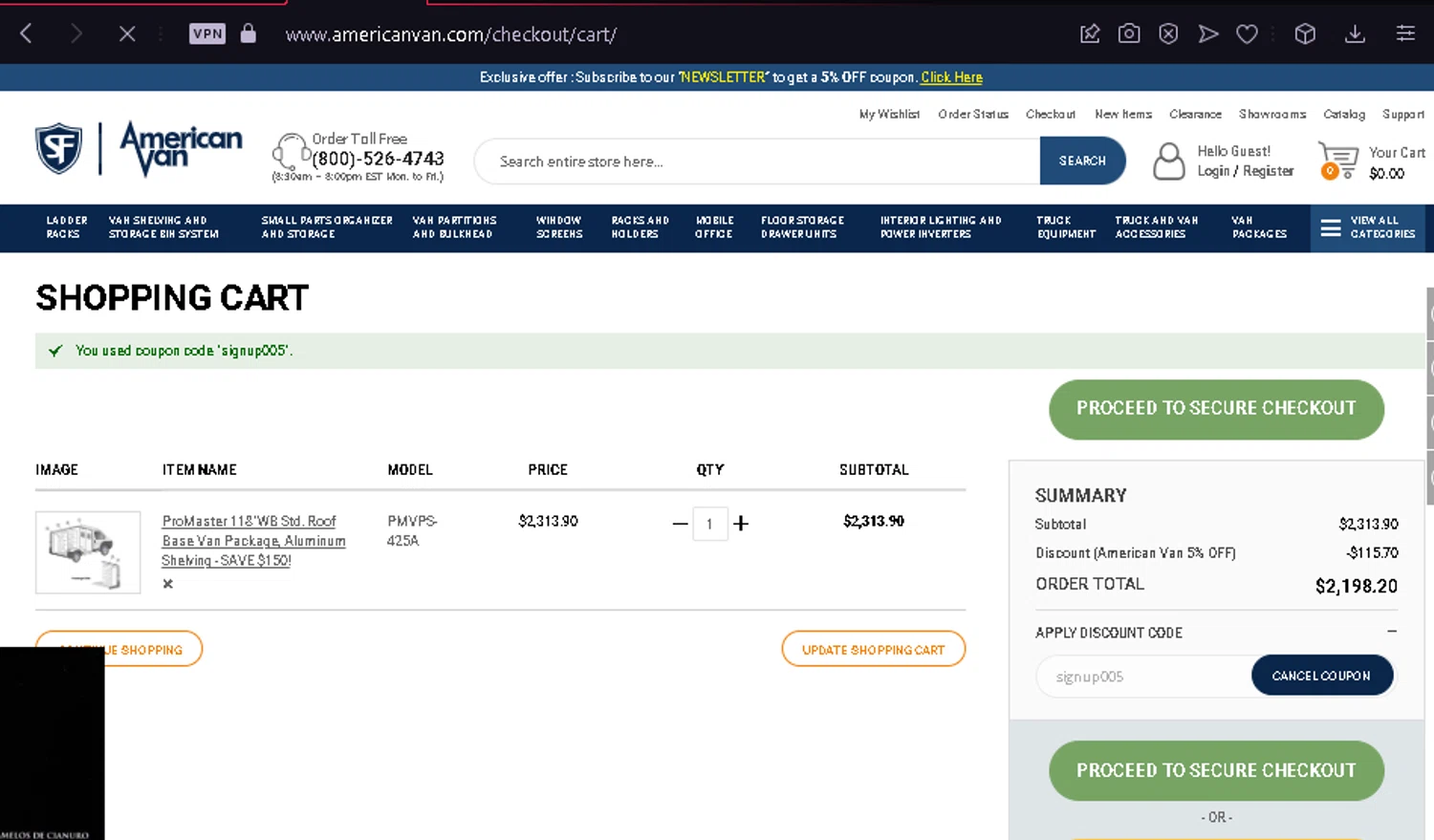 how to use American Van Equipment coupons