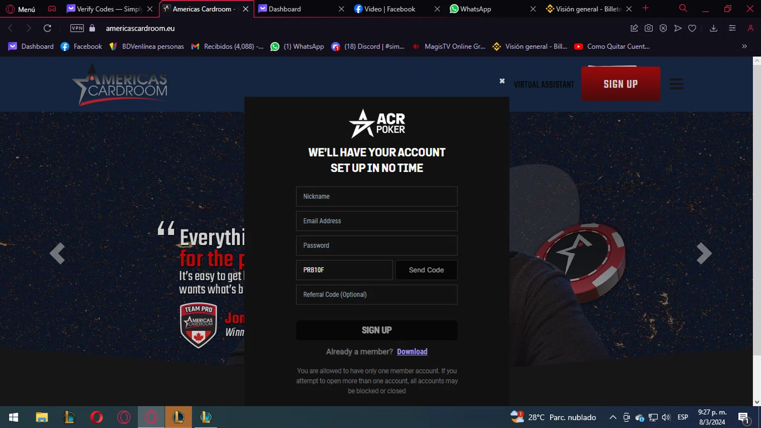Americas Cardroom Promo Codes 10 Off August 2024