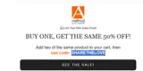 SHARETHELOVE coupon verification screenshot