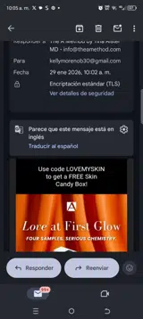 Lovemyskin coupon verification screenshot