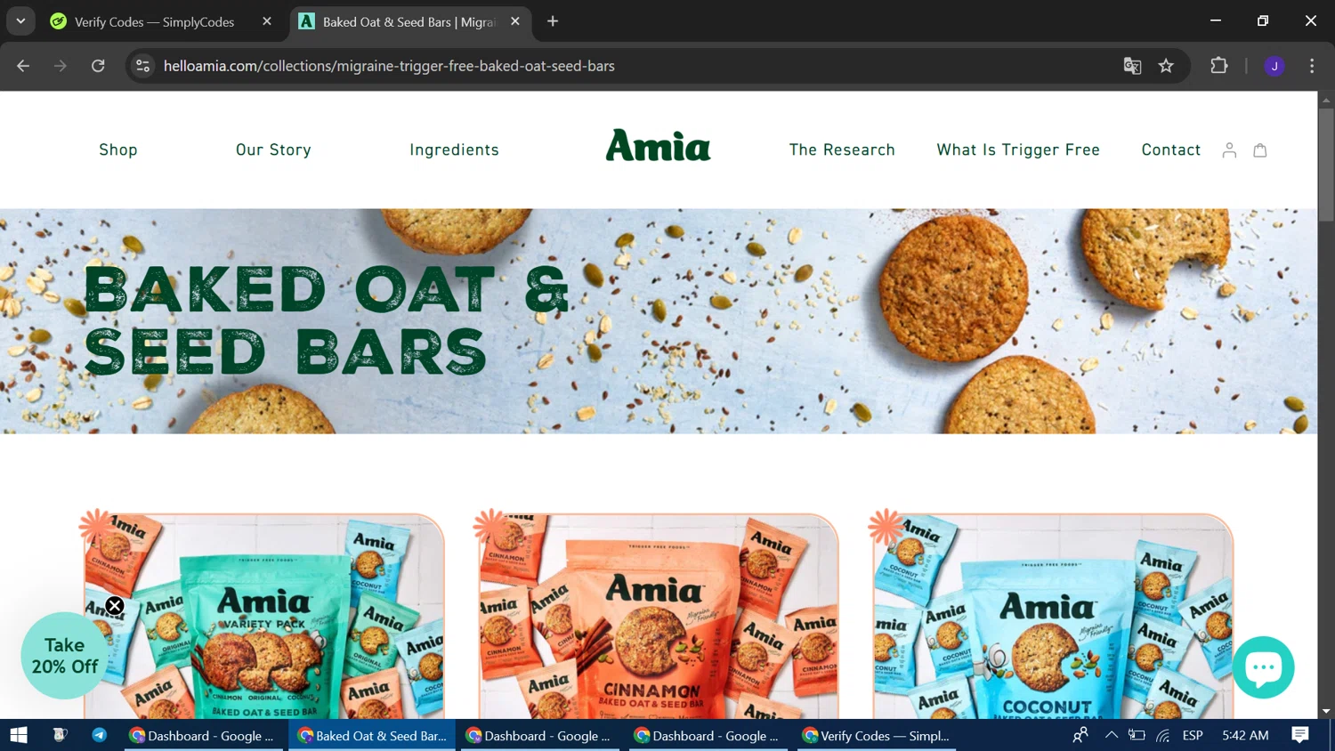 Amia discount code screenshot showing code SLOWTHETRIGGER15 applied at Amia checkout page. Uploaded by SimplyCodes community member ExtraordinaryWizard9697 on Jan 16, 2025