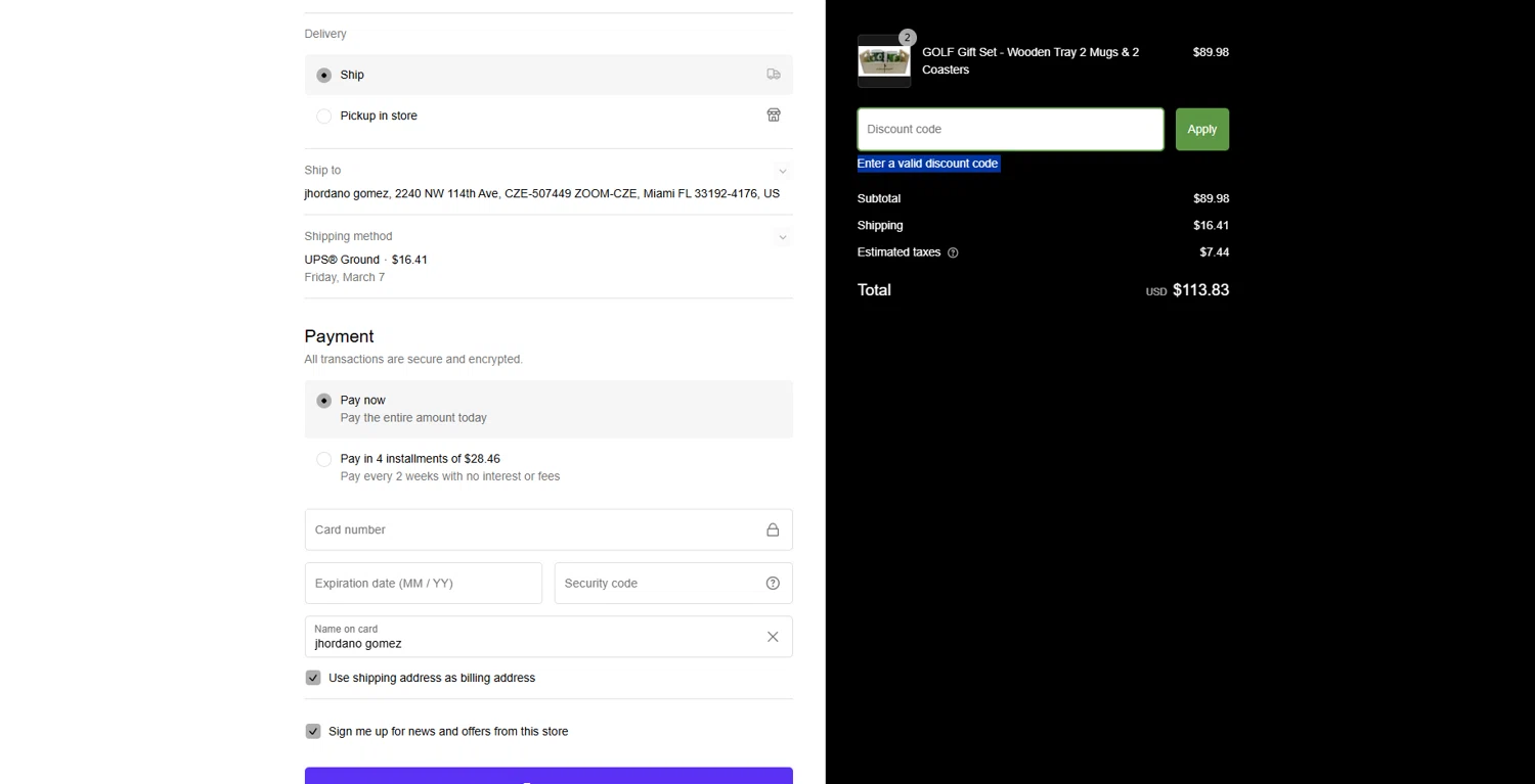 Amia discount code screenshot showing code HEALYOURHEADACHE15 applied at Amia checkout page. Uploaded by SimplyCodes community member SimplyGOAT on Mar 4, 2025