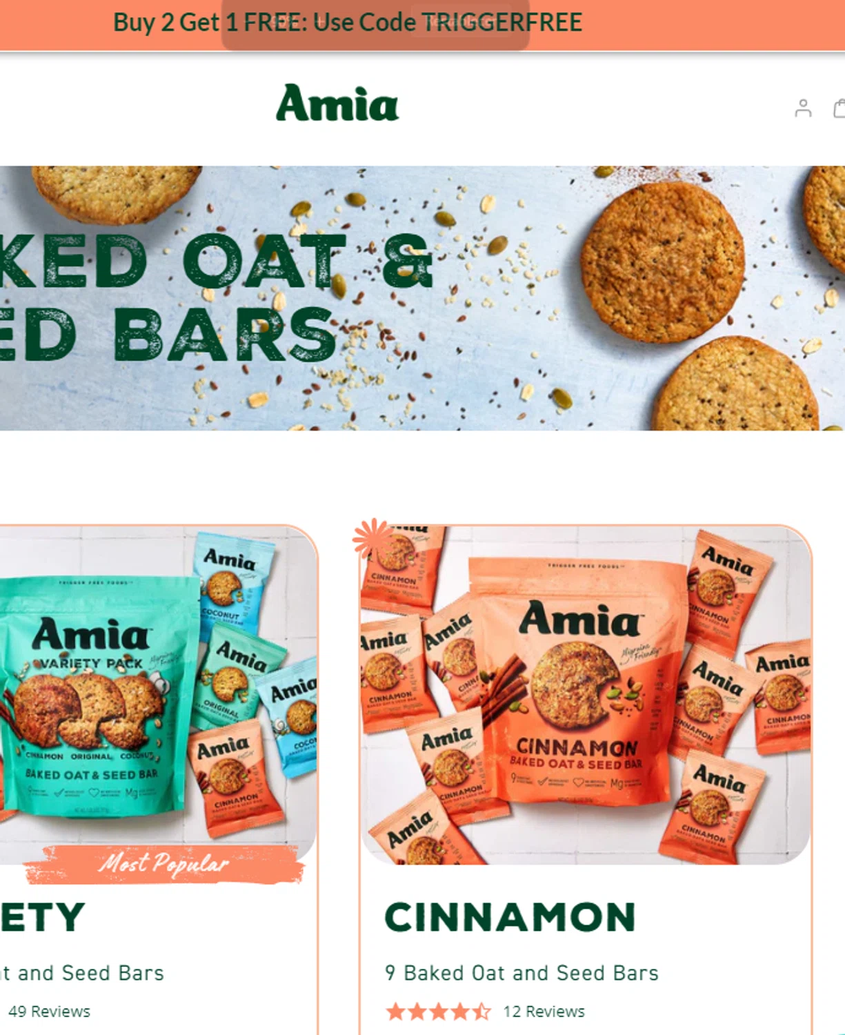 Amia checkout page showing Amia discount code box | Screenshot taken by SimplyCodes community member on Oct 2, 2024
