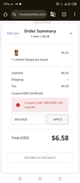 MAY2025 coupon verification screenshot