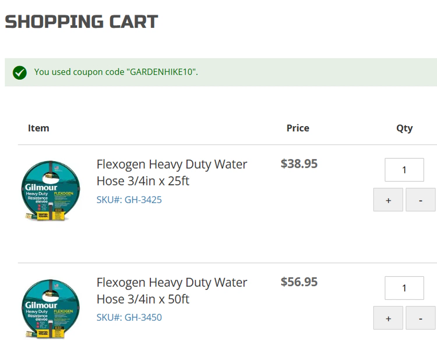 A.M. Leonard discount code screenshot showing code GARDENHIKE10 applied at A.M. Leonard checkout page. Uploaded by SimplyCodes community member TULA515 on Jun 13, 2025