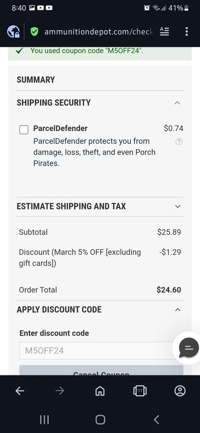 Ammunition Depot Discount Codes 5 Off September 2024