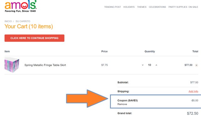 Amols' checkout page showing Amols' promo code box | Screenshot taken by SimplyCodes community member on Jun 17, 2025