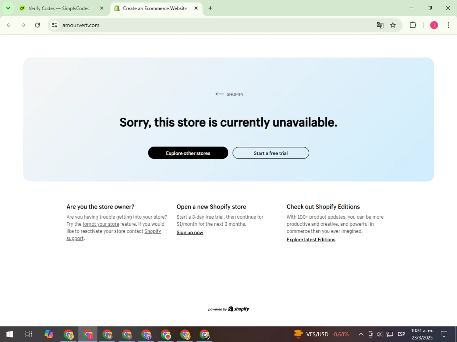Amour Vert promo code screenshot showing code SIMPLYCODE15 applied at Amour Vert checkout page. Uploaded by SimplyCodes community member FortunateExpert1626 on Mar 23, 2025