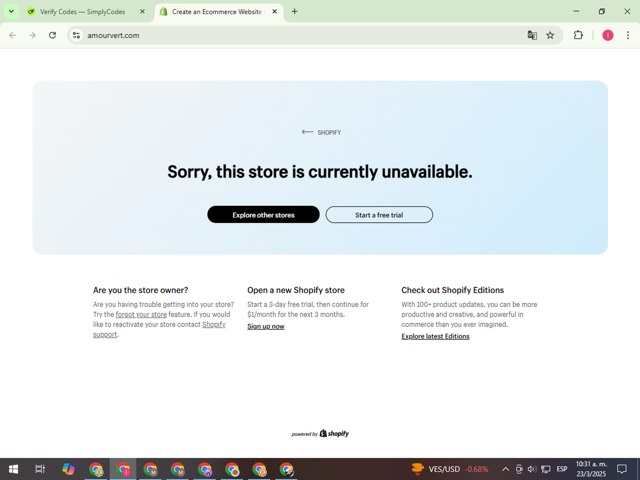 Amour Vert checkout page showing Amour Vert promo code box | Screenshot taken by SimplyCodes community member on Mar 23, 2025