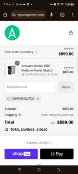 C5HPXP2DJFDS coupon verification screenshot