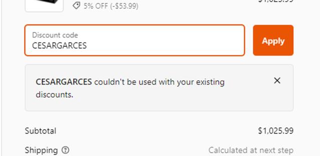 Ampere Time checkout page showing Ampere Time discount code box | Screenshot taken by SimplyCodes community member on Oct 2, 2024