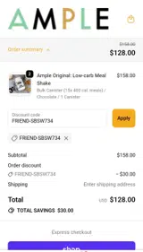FRIEND-SBSW734 coupon verification screenshot