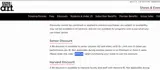 SENIOR coupon verification screenshot