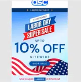 LABOR10 coupon verification screenshot