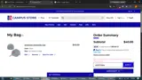 American University Eagles coupon verification screenshot