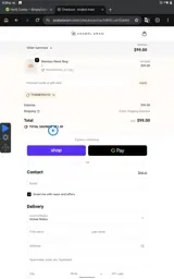 THANKYOU10 coupon verification screenshot