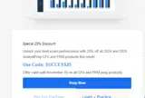 SUCCESS25 coupon verification screenshot