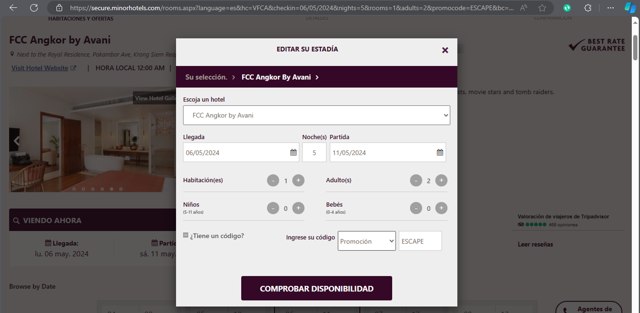 Anantara Resorts checkout page showing Anantara Resorts coupon code box | Screenshot taken by SimplyCodes community member on Mar 14, 2024
