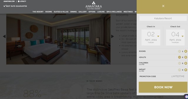 Anantara Resorts checkout page showing Anantara Resorts coupon code box | Screenshot taken by SimplyCodes community member on Apr 3, 2024
