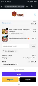 FRANCOVALERA coupon verification screenshot