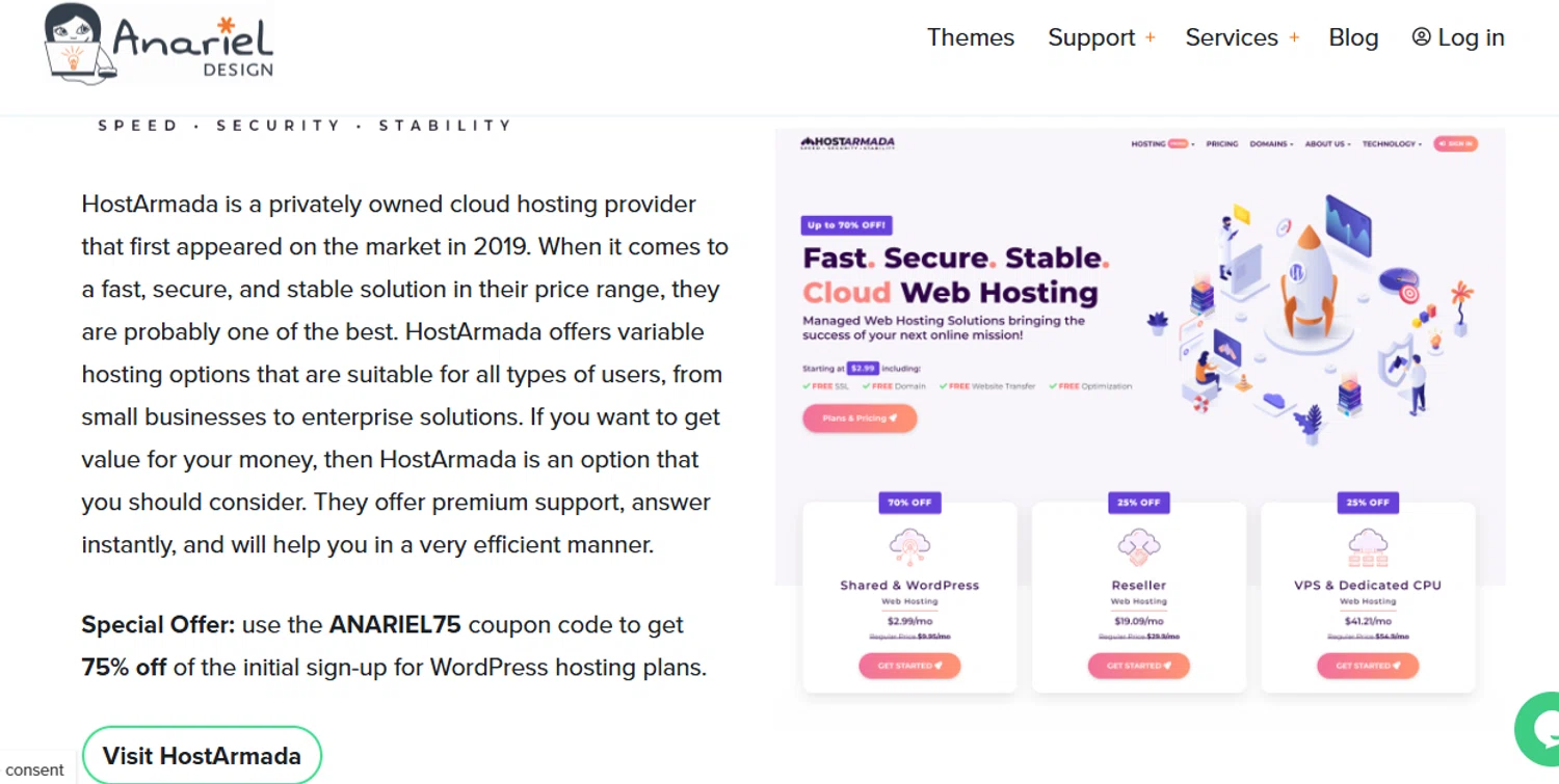 Anariel Design checkout page showing Anariel Design promo code box | Screenshot taken by SimplyCodes community member on Mar 13, 2025
