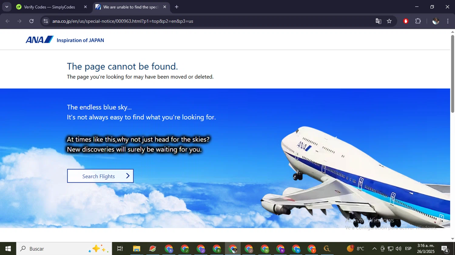All Nippon Airways US promo code screenshot showing code DB021USJPN applied at All Nippon Airways US checkout page. Uploaded by SimplyCodes community member eliholuiscampos1 on Mar 26, 2025