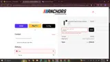 Anchors Skateshop coupon verification screenshot