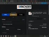 Anchors Skateshop coupon verification screenshot