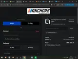 Anchors Skateshop coupon verification screenshot